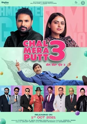 Chal Mera Putt 3 2021 Punjabi Movie | Hindi Full Movie Pre-DVDRip x264 [940MB]